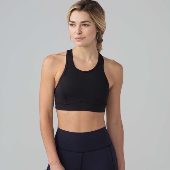 Lululemon Pace Perfect Sports Bra Seawheeze Limited Edition Black/White - Picture 7 of 8